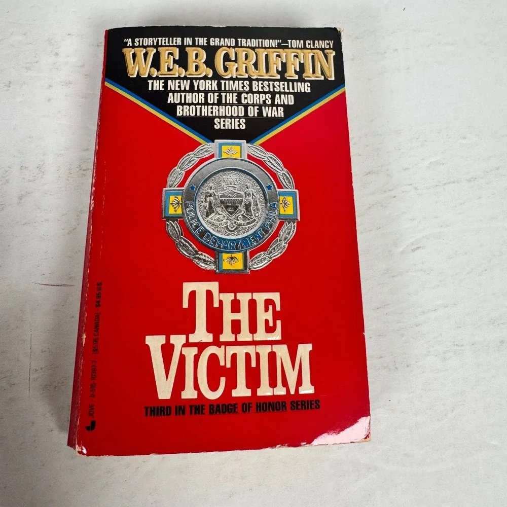 The Victim W.E.B. Griffin 1991 Badge of Honor #3 Police Drama Jove Paperback